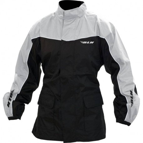 VESTE PLUIE NOIR ARGENT BLH 